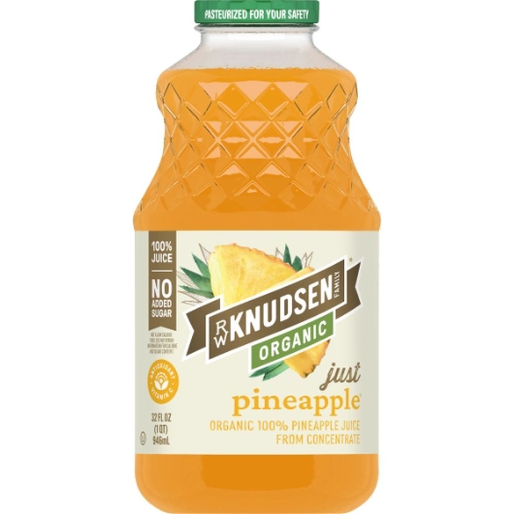 Rw Knudsen Organic Pineapple Juice, 32 Fluid Ounce -- 6 Per Case
