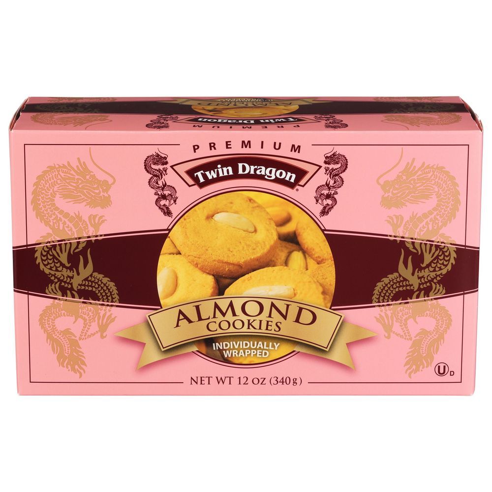 Twin Dragon Almond Cookie, 12 Ounce -- 12 Per Case