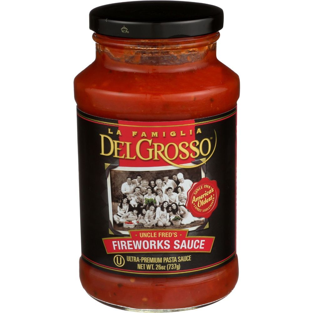 La Famiglia Delgrosso Uncle Fred's Fireworks Sauce, 26 Ounce -- 6 Per Case