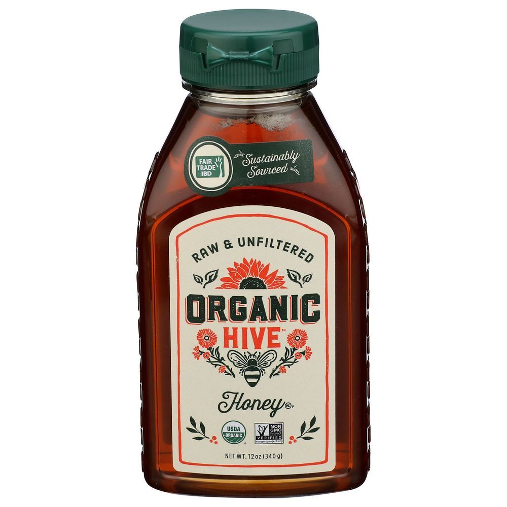 Local Hive Organic Hive Raw And Unfiltered Honey, 12 Ounce -- 6 Per Case