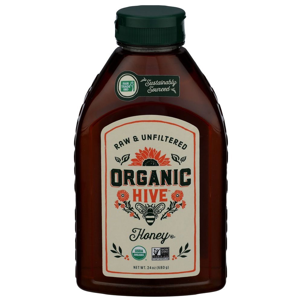 Local Hive Organic Hive Raw And Unfiltered Honey, 24 Ounce -- 6 Per Case