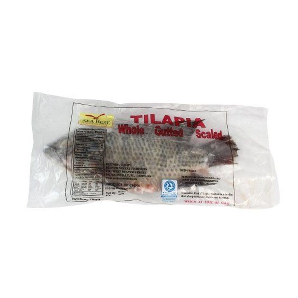 Sea Best Whole Gutted And Scaled Tilapia, 40 Pound