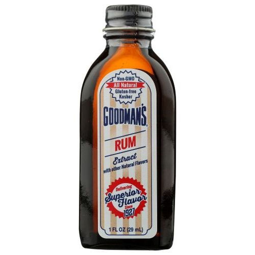 Goodmans Rum Extract, 1 Ounce -- 6 Per Case