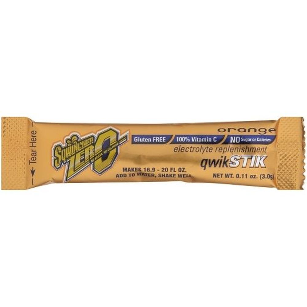 Sqwincher Qwik Stick Orange Electrolyte Powder, 0.11 Ounce -- 500 Per Case
