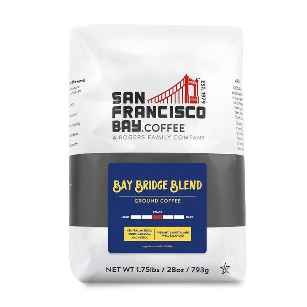 San Francisco Bay Coffee Bay Bridge Blend Ground Coffee, 28 Ounce -- 6 Per Case