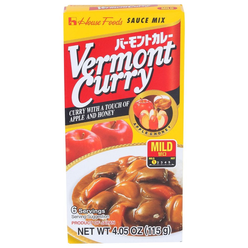 House Foods Mild Vermont Curry Sauce Mix, 4.05 Ounce -- 10 Per Case