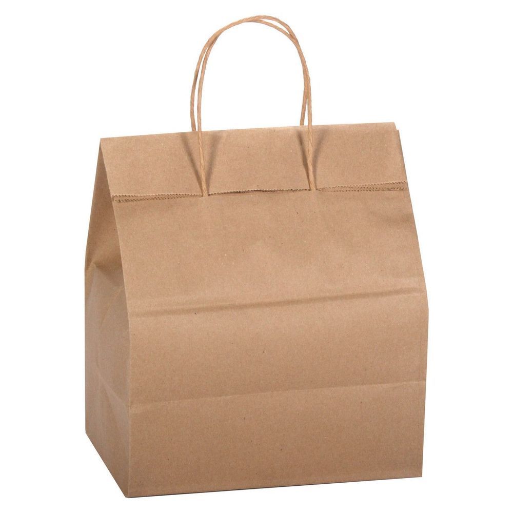 Dubl Life Kraft Load And Fold Bistro Shopping Bag, 10 X 6.75 X 12 Inch -- 250 Per Case