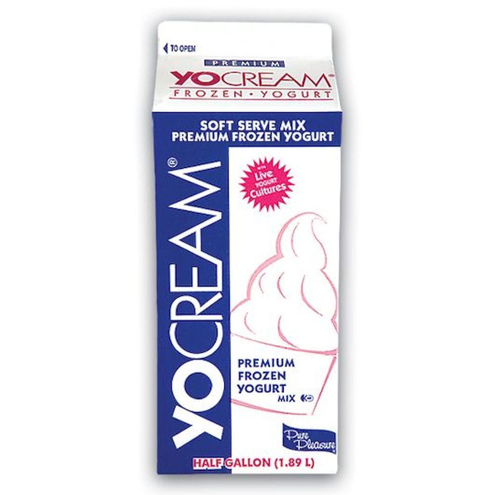 Yocream Yogurt Mix, Peanut Butter Low-fat Soft Serve, 64 Ounce -- 6 Per Case