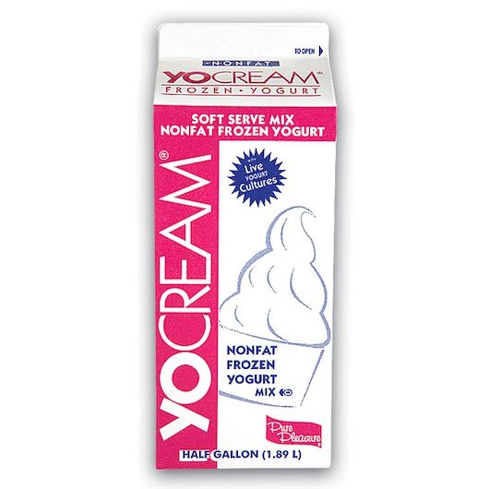 Yocream Yogurt Mix, Very Strawberry Nonfat Soft Serve, 64 Ounce -- 6 Per Case