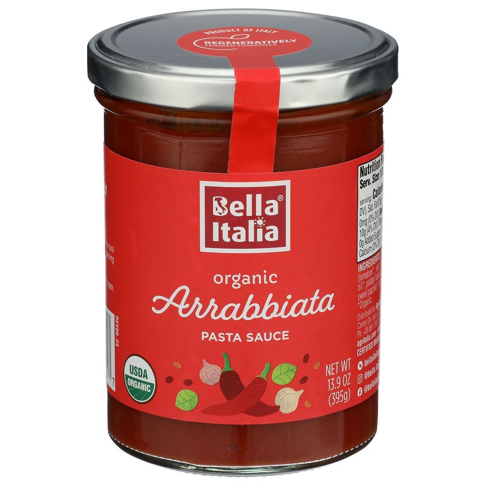 Bella Italia Organic Arrabbiate Sauce, 13.9 Fluid Ounce -- 6 Per Case