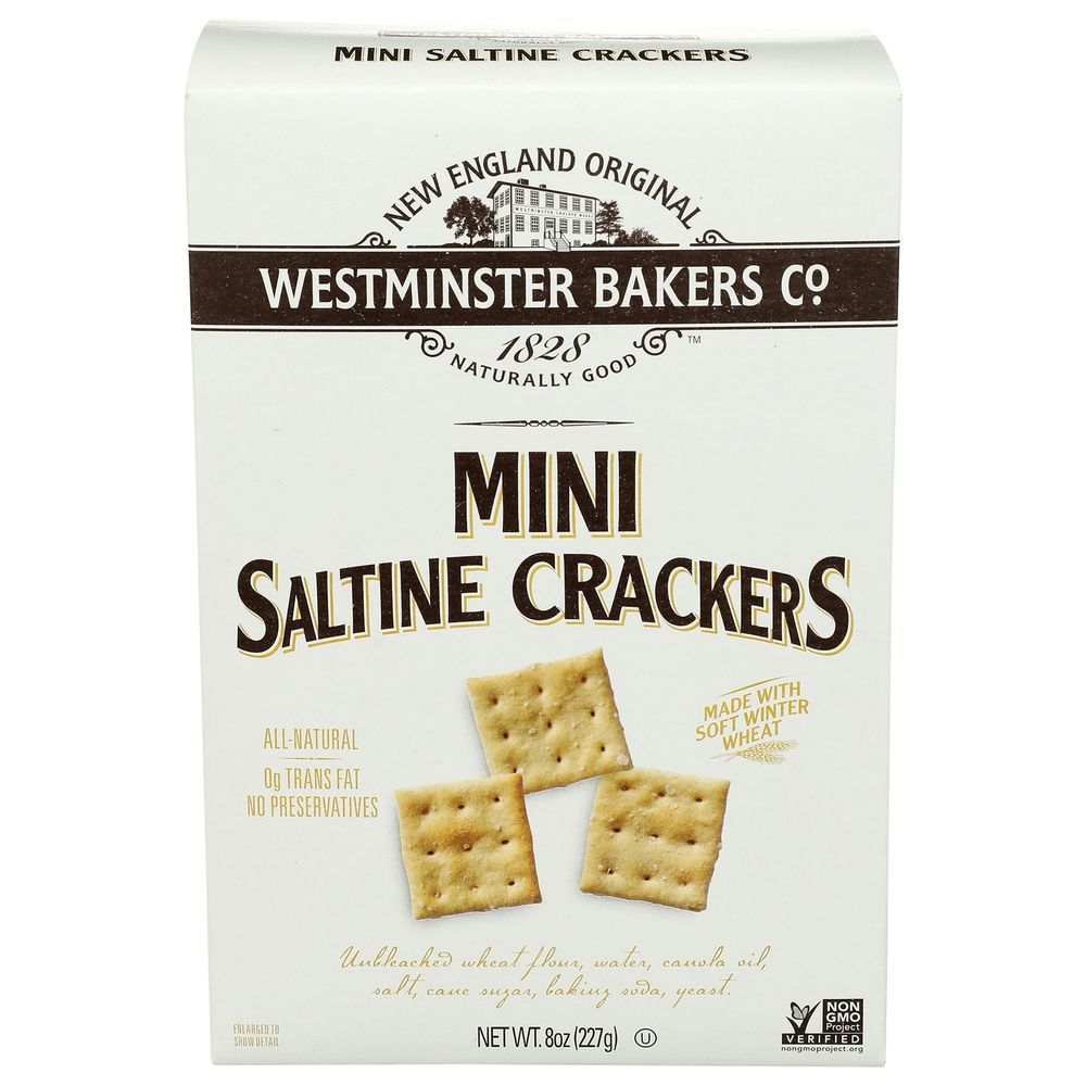 Westminster Mini Saltine Cracker, 8 Ounce -- 12 Per Case