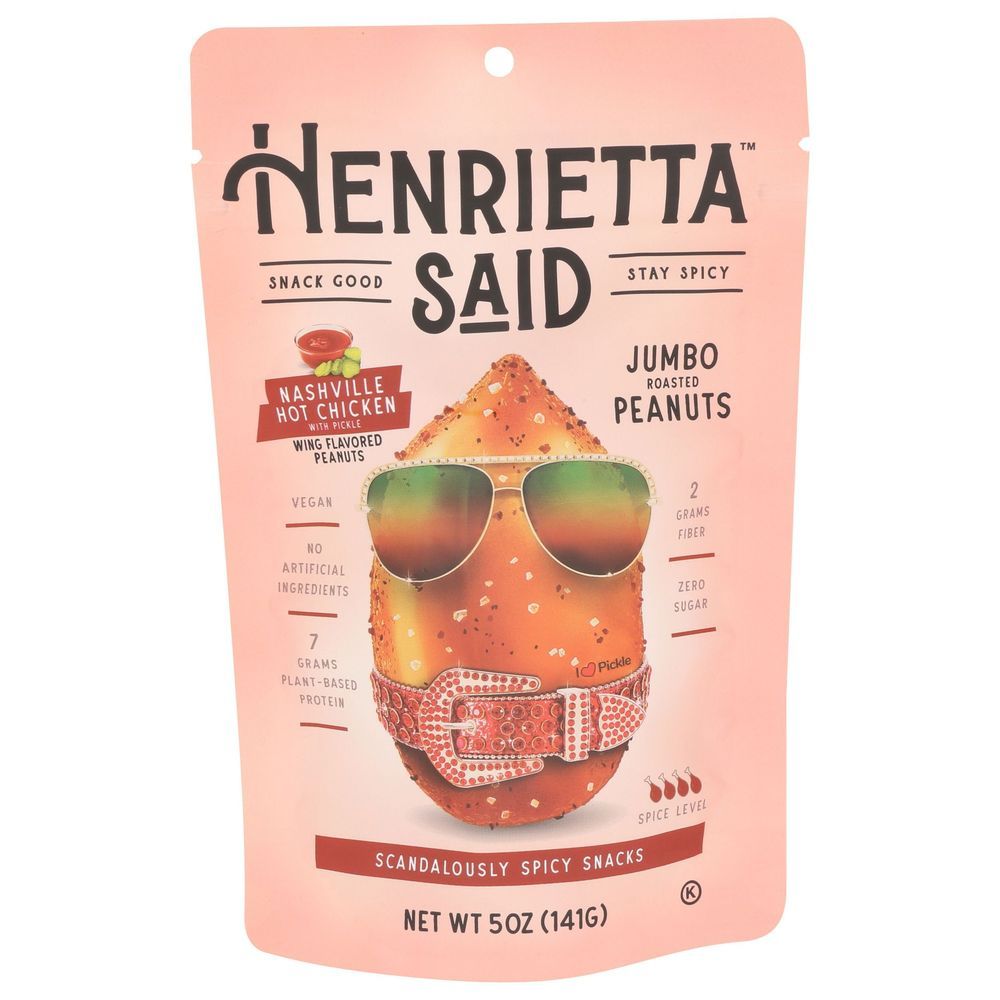 Henrietta Said Jumbo Roasted Peanuts With Nashville Hot Chicken, 5 Ounce -- 12 Per Case
