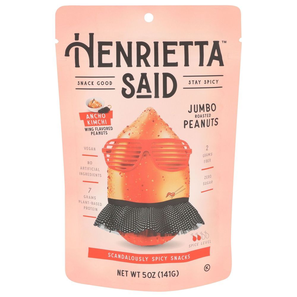 Henrietta Said Jumbo Roasted Peanuts With Ancho Kimchi, 5 Ounce -- 12 Per Case