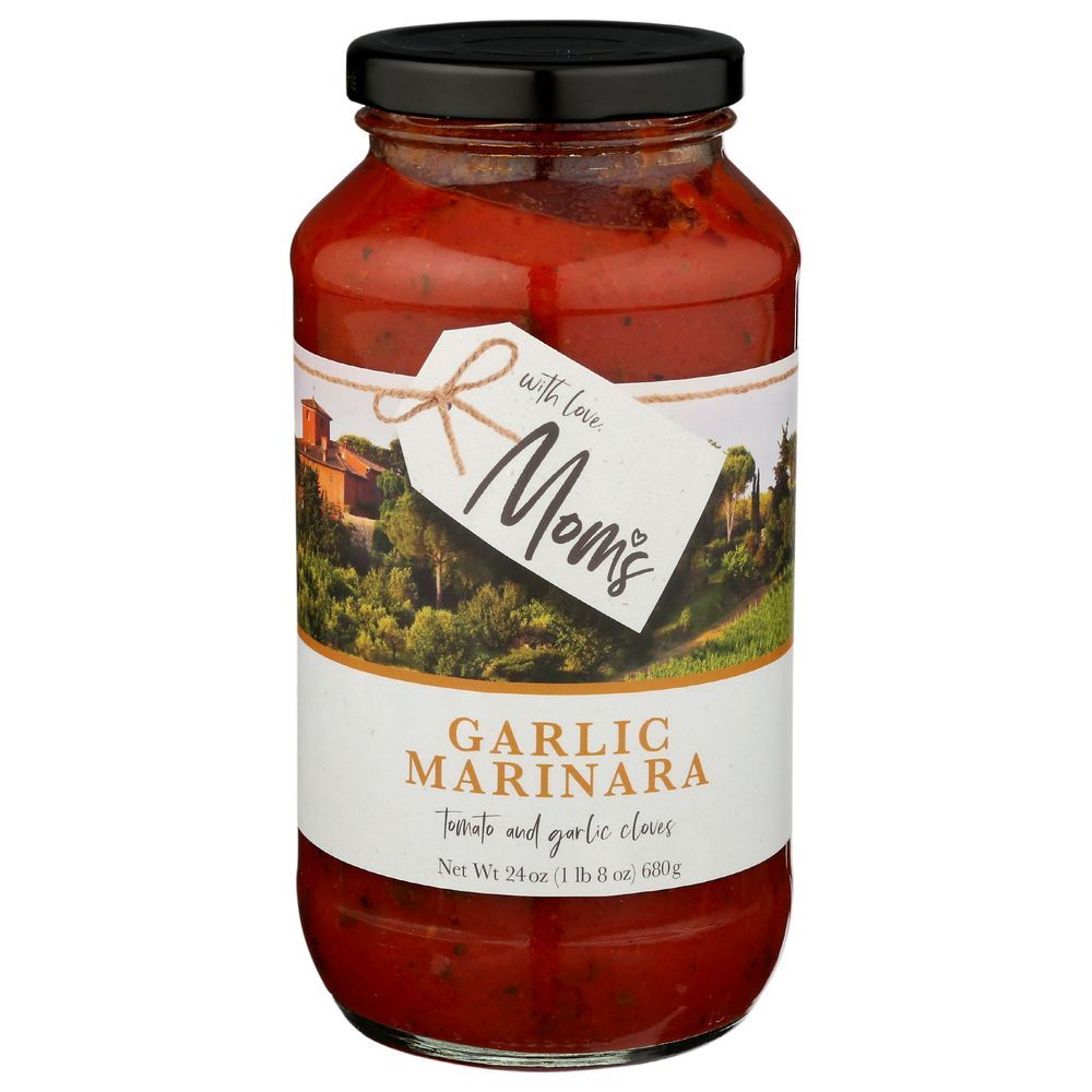Moms Garlic Marinara Pasta Sauce, 24 Ounce -- 6 Per Case