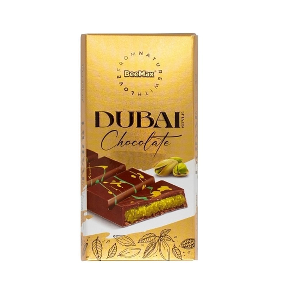 Hilco Beemax Dubai Style Pistachio Chocolate Bar, 7.05 Ounce -- 36 Per Case