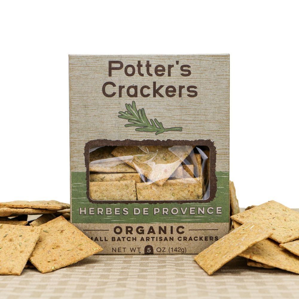 Potters Organic Herbes De Provence Crackers, 5 Ounce -- 12 Per Case