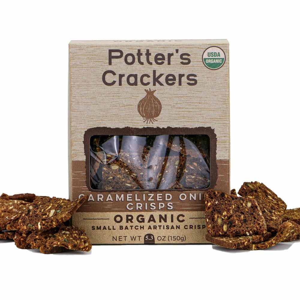 Potters Organic Caramelized Onion Crisps, 5.3 Ounce -- 12 Per Case
