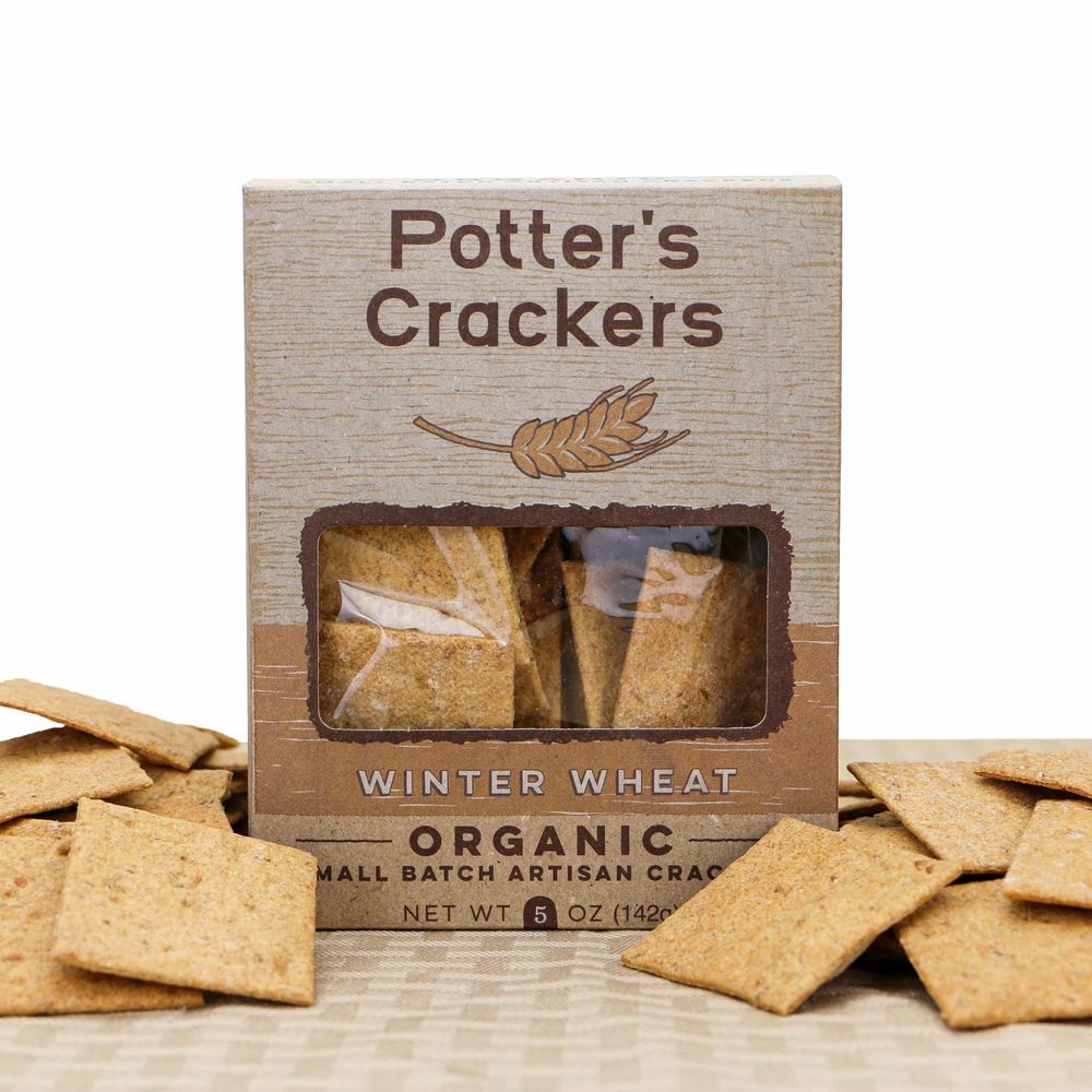 Potters Organic Winter Wheat Crackers, 5 Ounce -- 12 Per Case