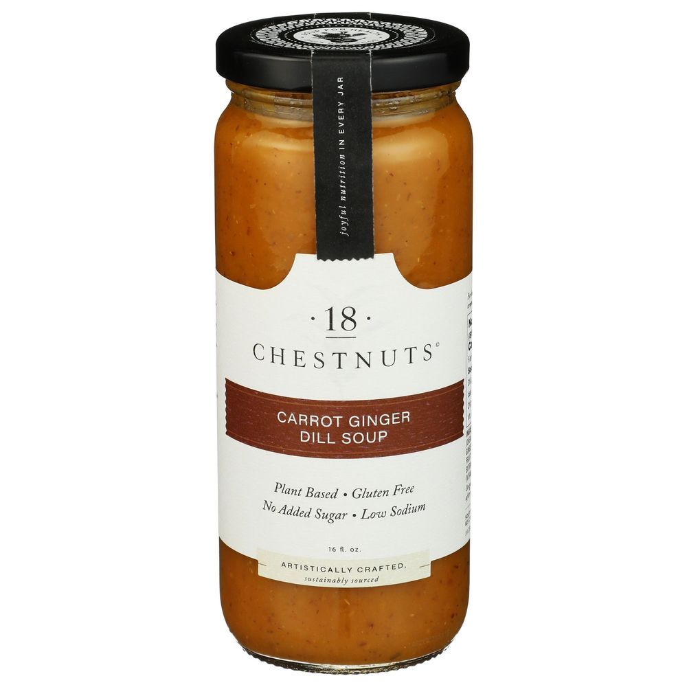 18 Chestnuts Carrot Ginger Dill Soup, 16 Fluid Ounce -- 6 Per Case