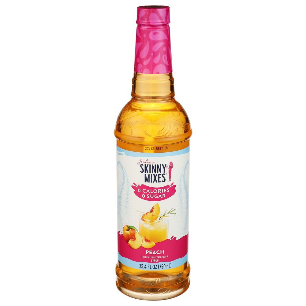 Skinny Mixes Sugar Free Peach Water Enhancer, 25.4 Fluid Ounce -- 6 Per Case