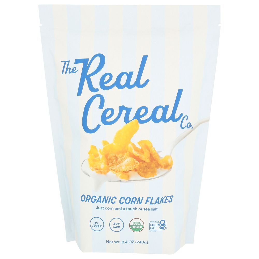 The Real Cereal Organic Corn Flakes Cereal, 8.4 Ounce -- 6 Per Case