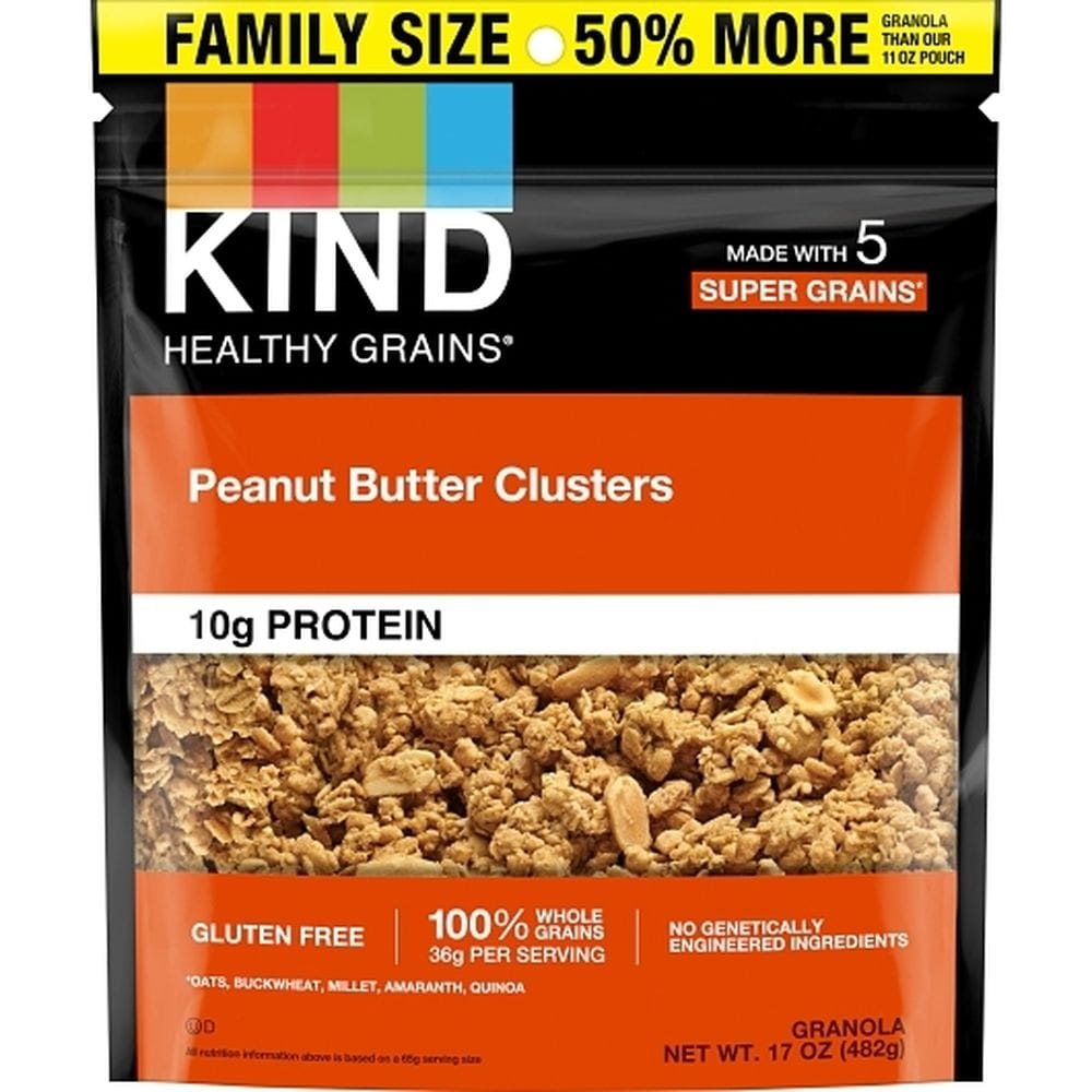 Kind Snacks Peanut Butter Granola Clusters, 17 Ounce -- 6 Per Case