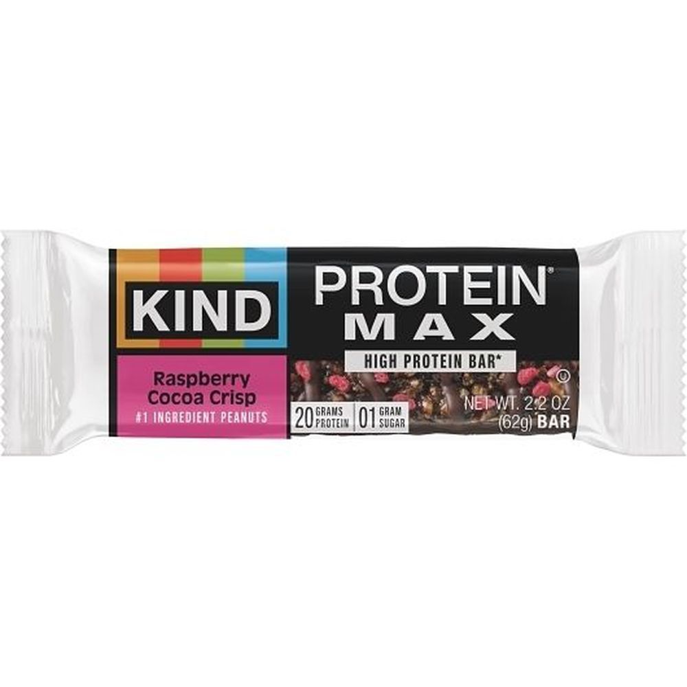 Kind Snacks Protein Max Raspberry Cocoa Crisp High Protein Bar, 2.17 Ounce -- 72 Per Case