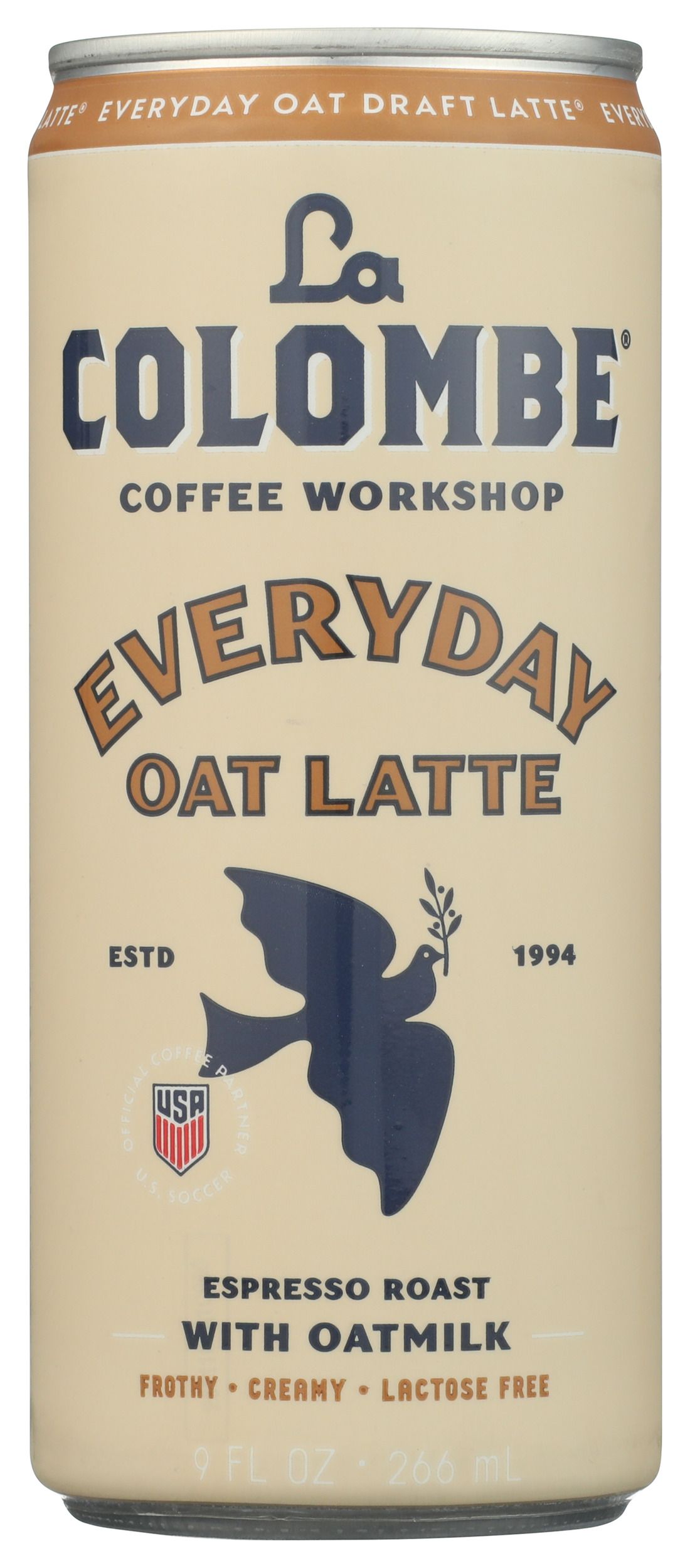La Colombe Draft Latte Original Oatmilk Coffee Drink, 9 Ounce -- 12 Per Case