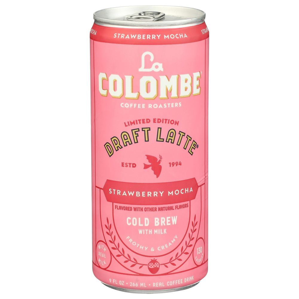 La Colombe Strawberry Mocha Draft Latte - Cold Brew Coffee With Milk, 9 Fluid Ounce -- 12 Per Case