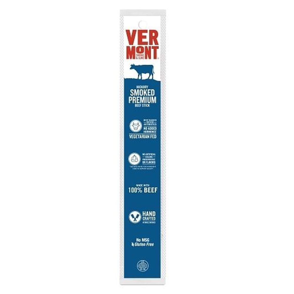 Vermont Smoke And Cure Hickory Smoked Premium Beef Sticks, 1 Ounce -- 48 Per Case