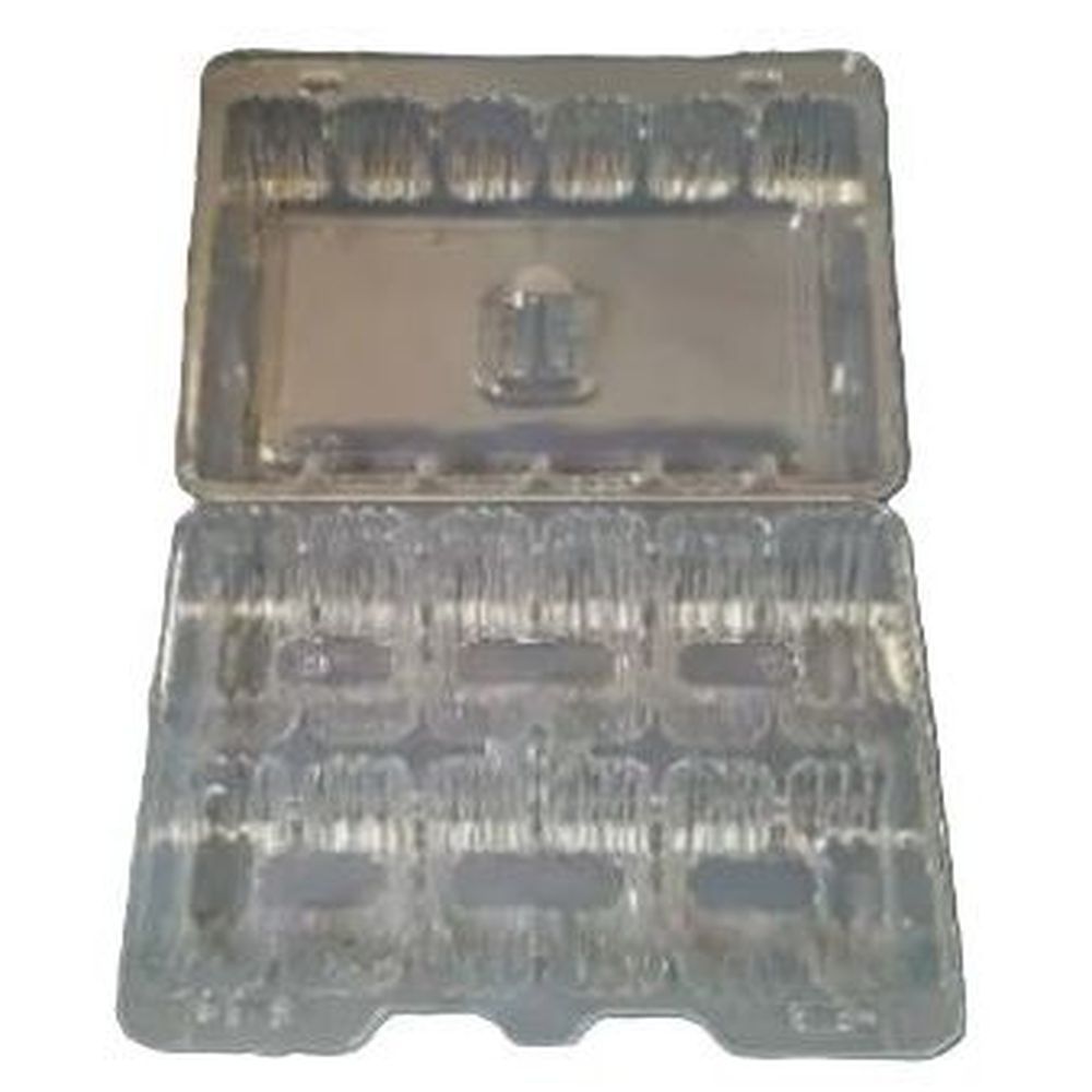 Detroit Forming Clear Ops 12 Donut / Cookie Container, 7.63 X 9.38 X 2.63 Inch -- 200 Per Case