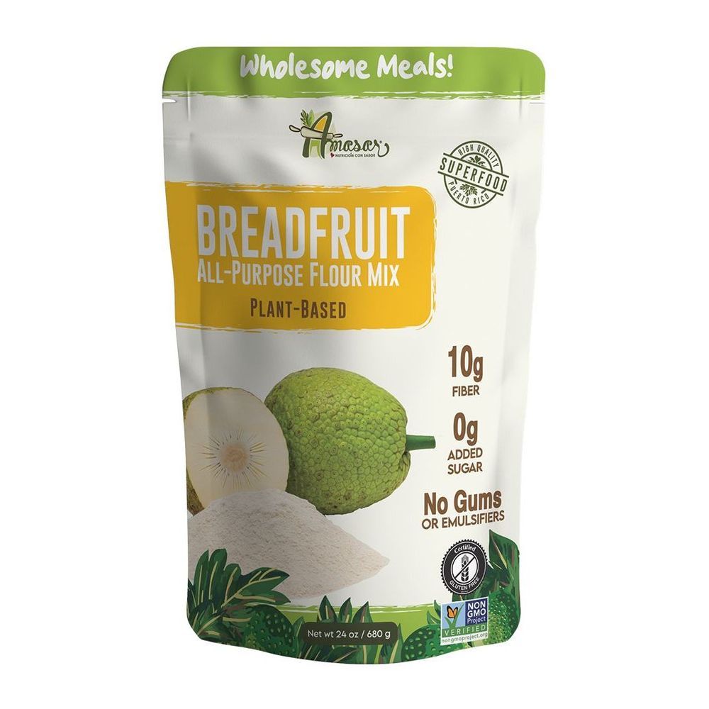 Amasar All-purpose Breadfruit Flour Mix, 24 Ounce -- 6 Per Case