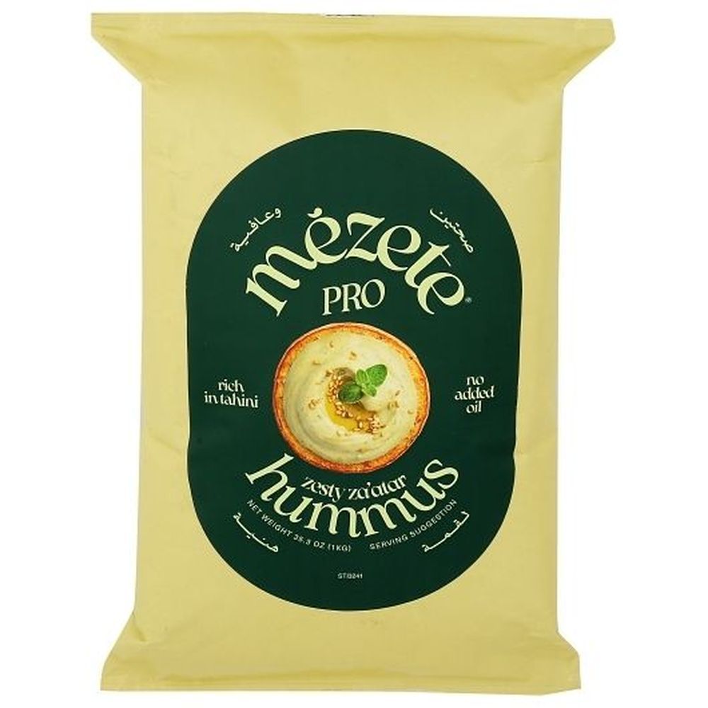 Mezete Middle Eastern Zesty Za'atar Hummus, 35.3 Ounce -- 4 Per Case