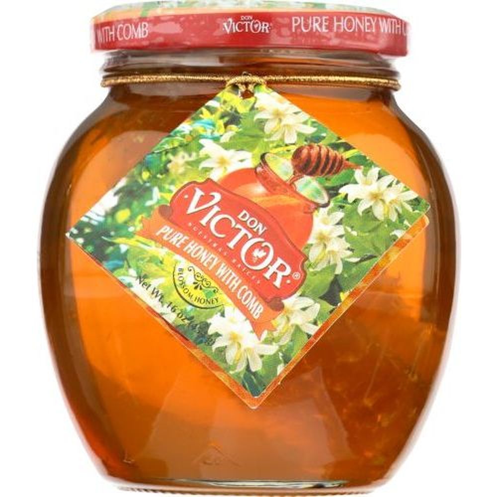 Don Victor Pure Honey With Comb, 16 Ounce -- 6 Per Case