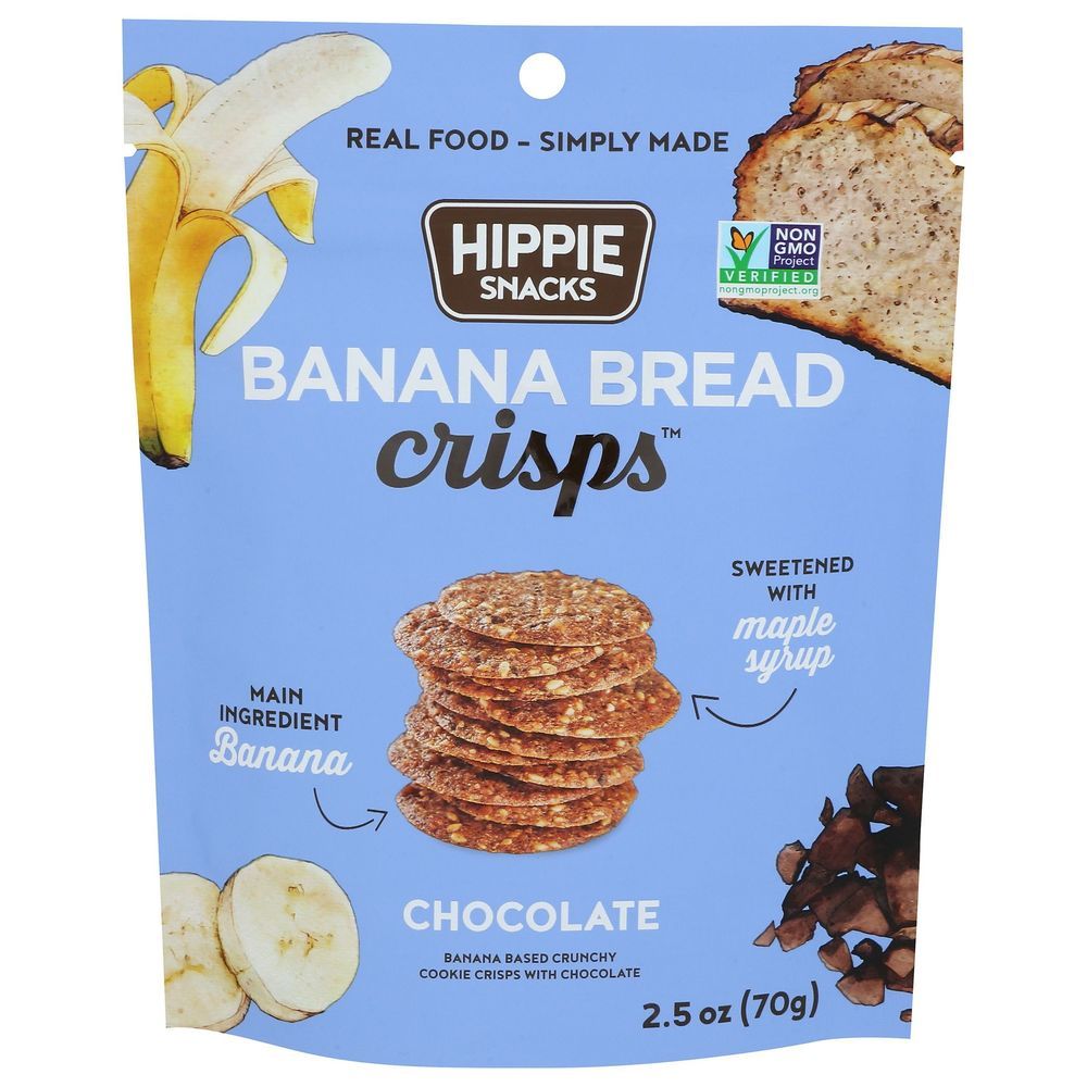 Hippie Snacks Chocolate Banana Bread Crisps, 2.5 Ounce -- 8 Per Case