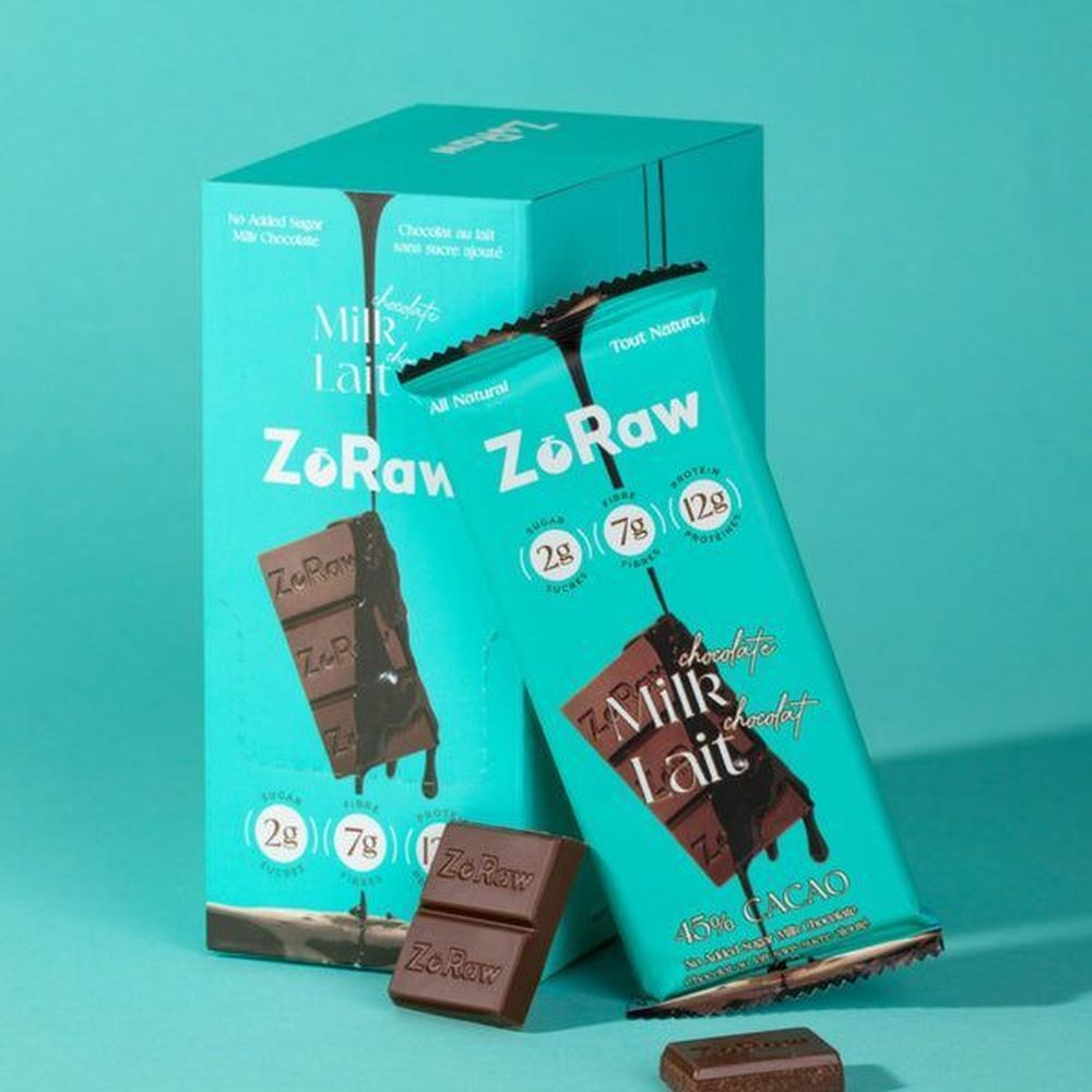 Zoraw Protein Milk Chocolate Bar, 1.8 Ounce -- 12 Per Case