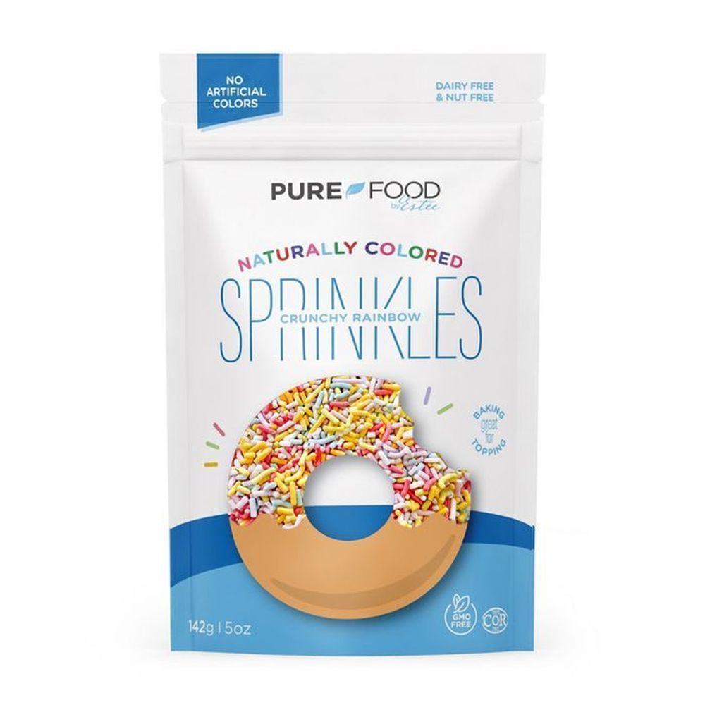 Pure Food By Estee Rainbow Jimmies, 5 Ounce -- 12 Per Case