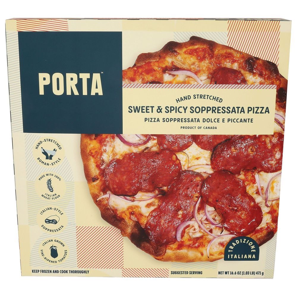 Porta Sweet And Spicy Soppressata Pizza, 16.6 Ounce -- 10 Per Case