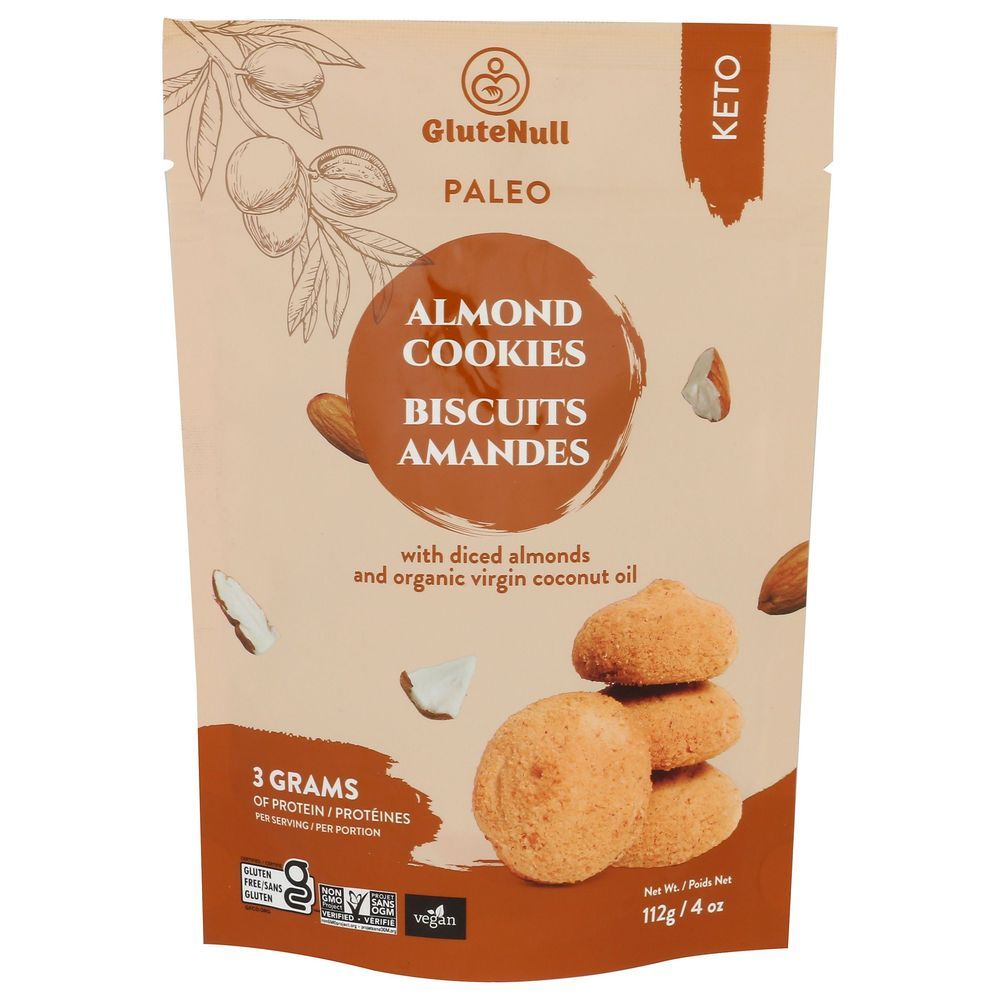 Glutenull Almond Keto Cookie, 4 Ounce -- 12 Per Case