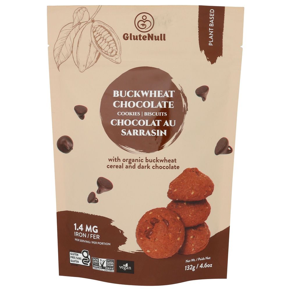 Glutenull Buckwheat Chocolate Cookie, 4.6 Ounce -- 12 Per Case