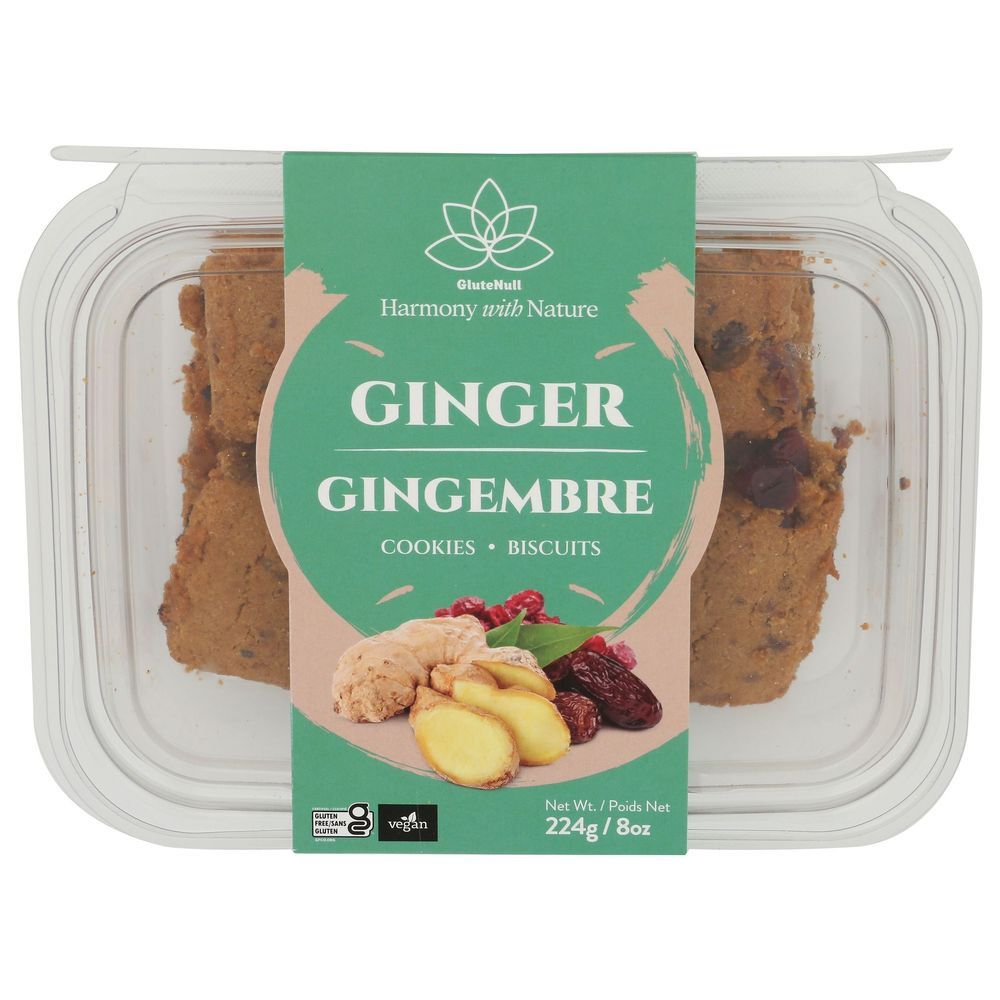 Glutenull Ginger Square Cookie, 7.9 Ounce -- 10 Per Case