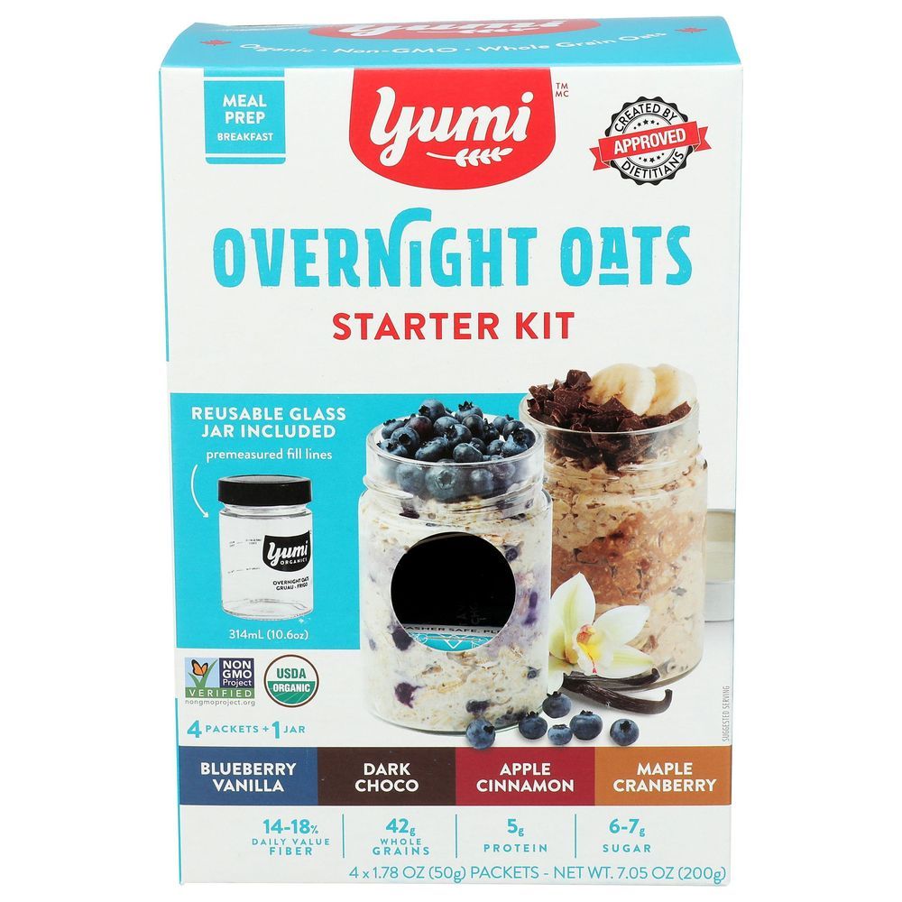 Yumi Overnight Oats Starter Kit, 7.05 Ounce -- 6 Per Case