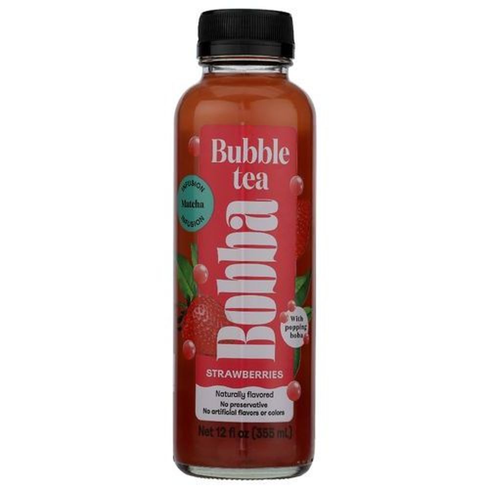 Bobba Strawberry Bubble Tea, 12 Fluid Ounce -- 6 Per Case