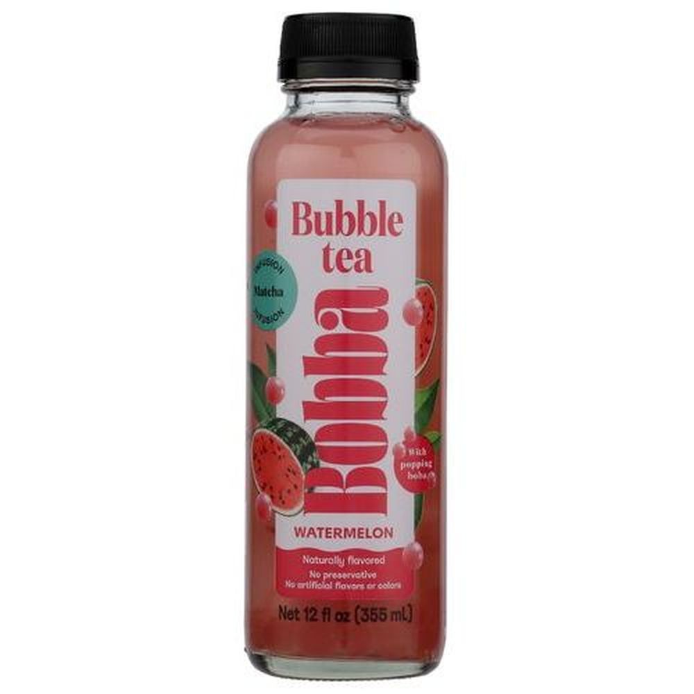 Bobba Watermelon Bubble Tea, 12 Fluid Ounce -- 6 Per Case