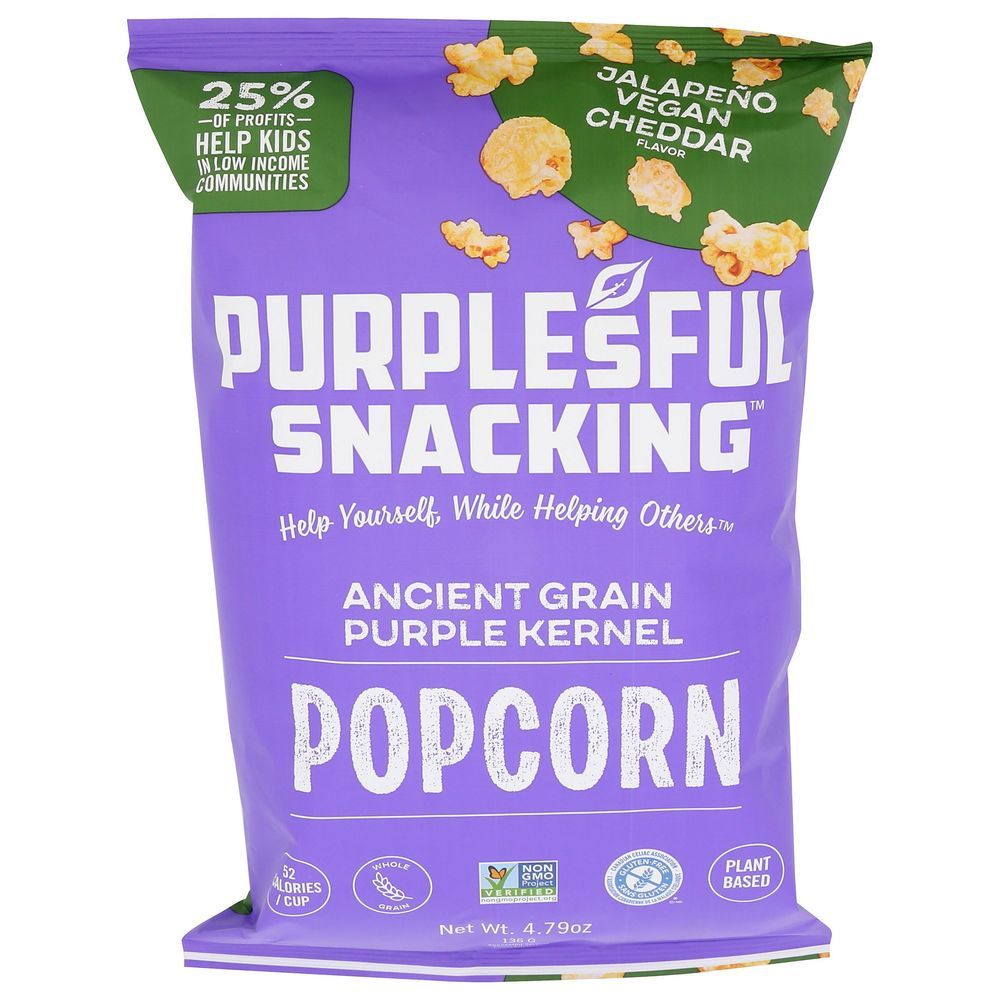 Purplesful Jalapeno Cheddar Popcorn, 4.79 Ounce -- 9 Per Case