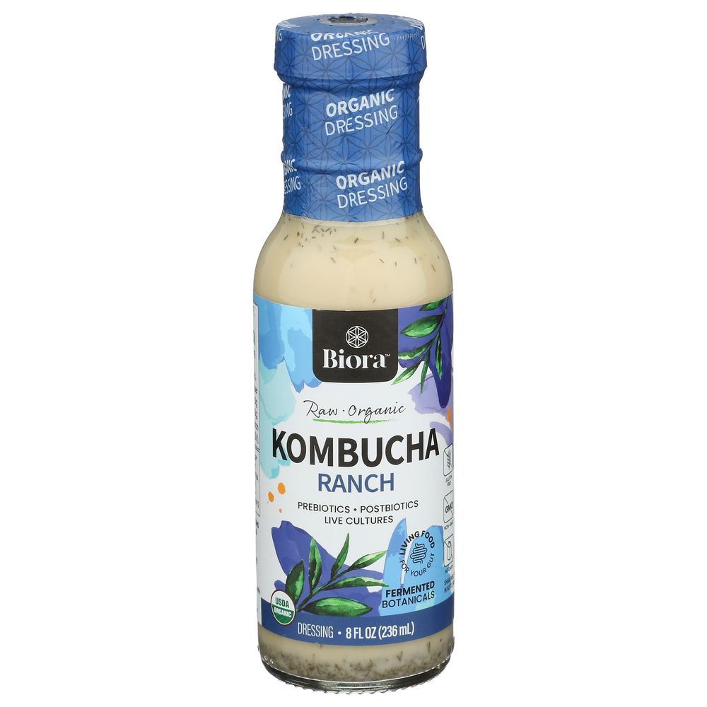 Biora Organic Kombucha Ranch Dressing, 8 Fluid Ounce -- 6 Per Case