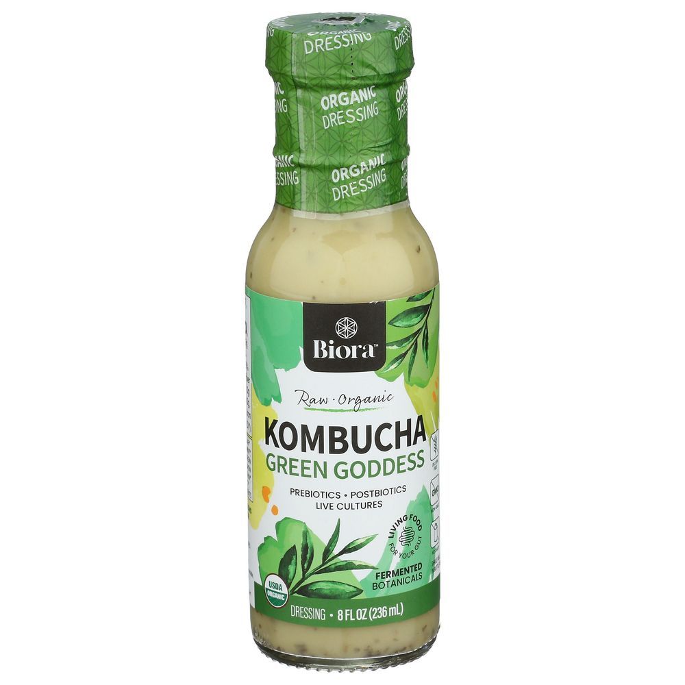 Biora Organic Kombucha Green Goddess Dressing, 8 Fluid Ounce -- 6 Per Case