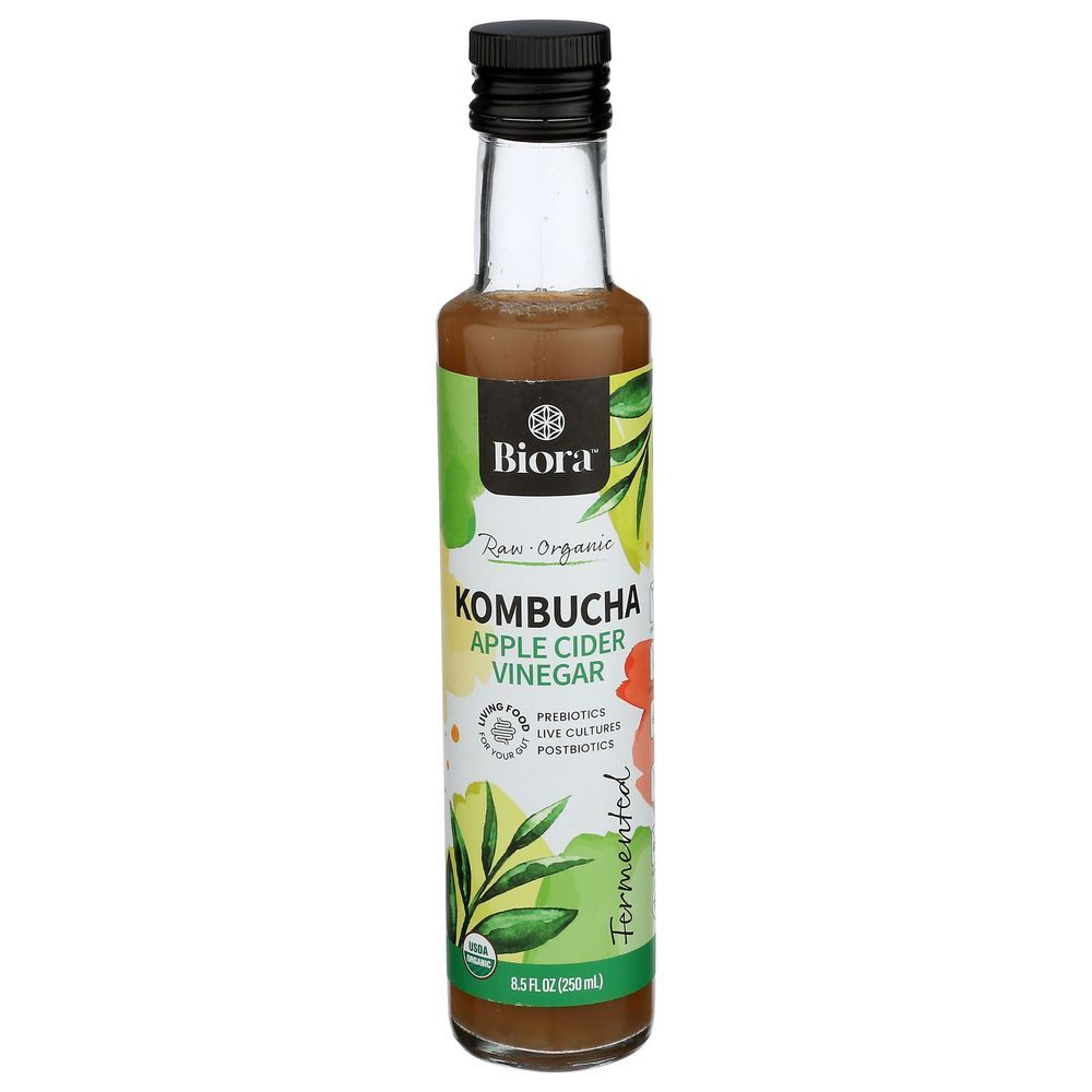 Biora Organic Kombucha Apple Cider Vinegar, 8.5 Fluid Ounce -- 6 Per Case