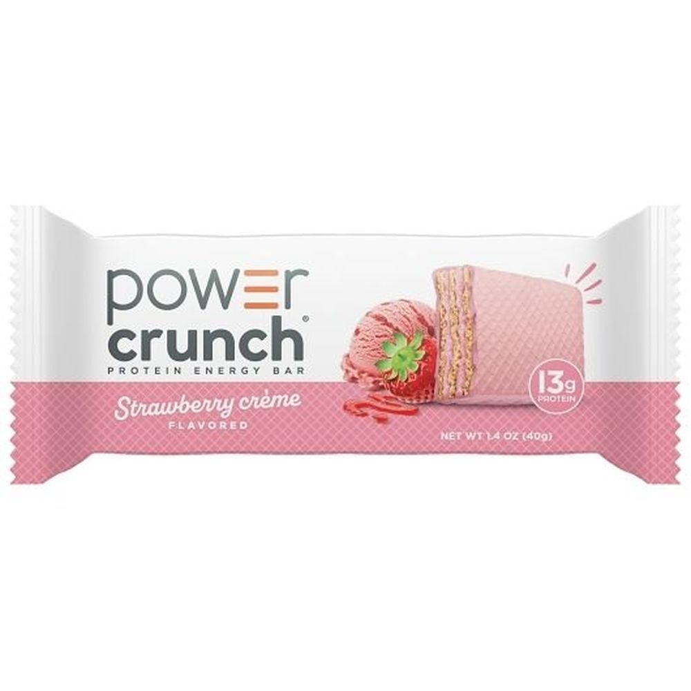 Power Crunch Original Strawberry Creme Protein Energy Bar, 1.4 Ounce -- 72 Per Case