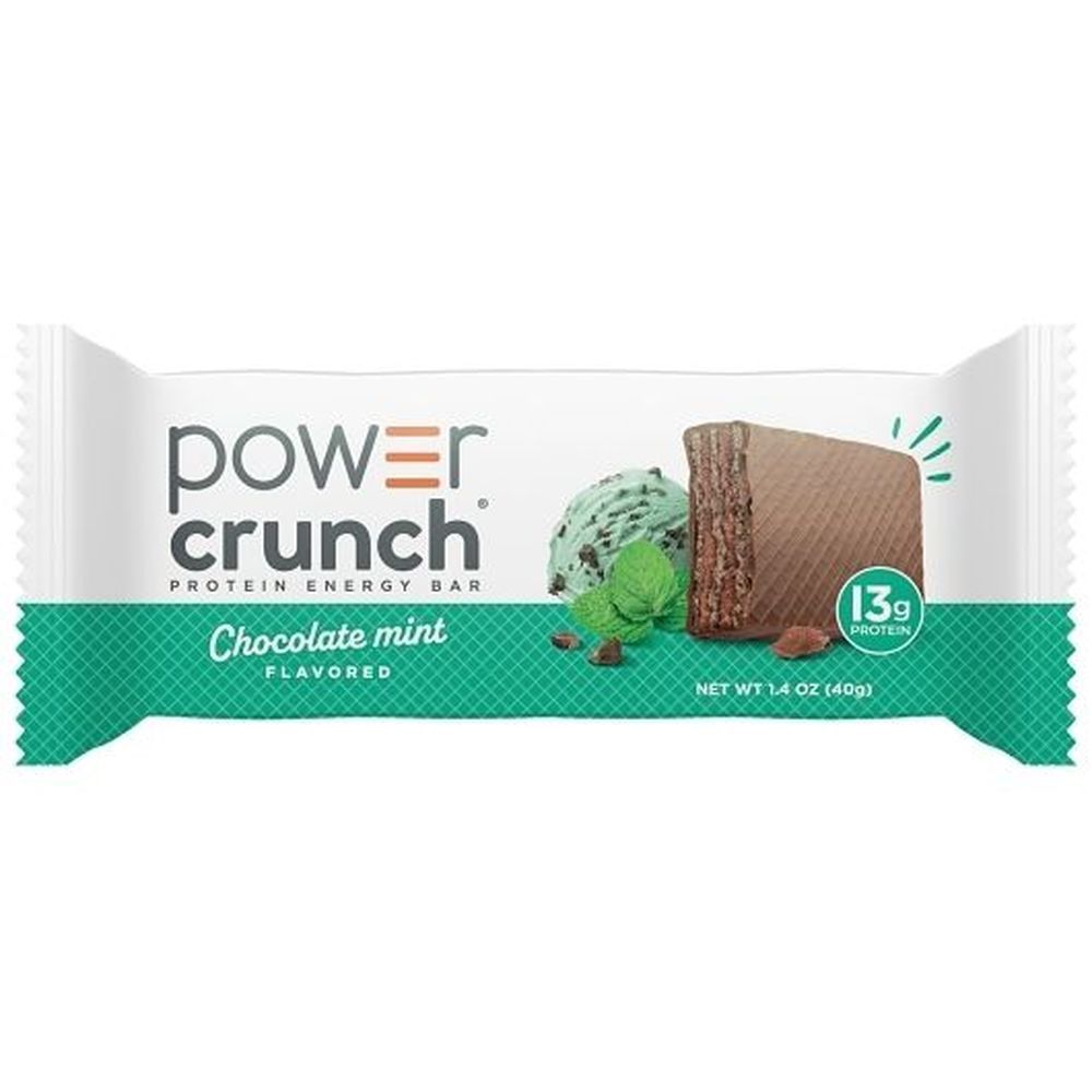 Power Crunch Original Chocolate Mint Protein Energy Bar, 1.4 Ounce -- 72 Per Case